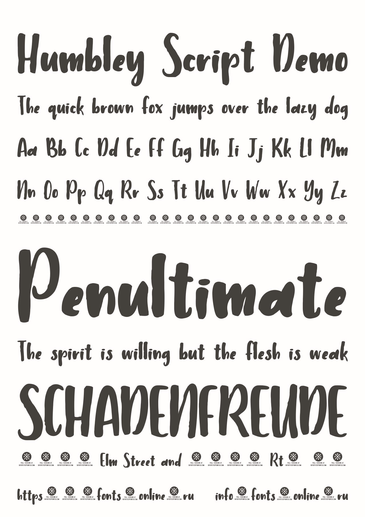 Humbley Script Demo Free Font Download